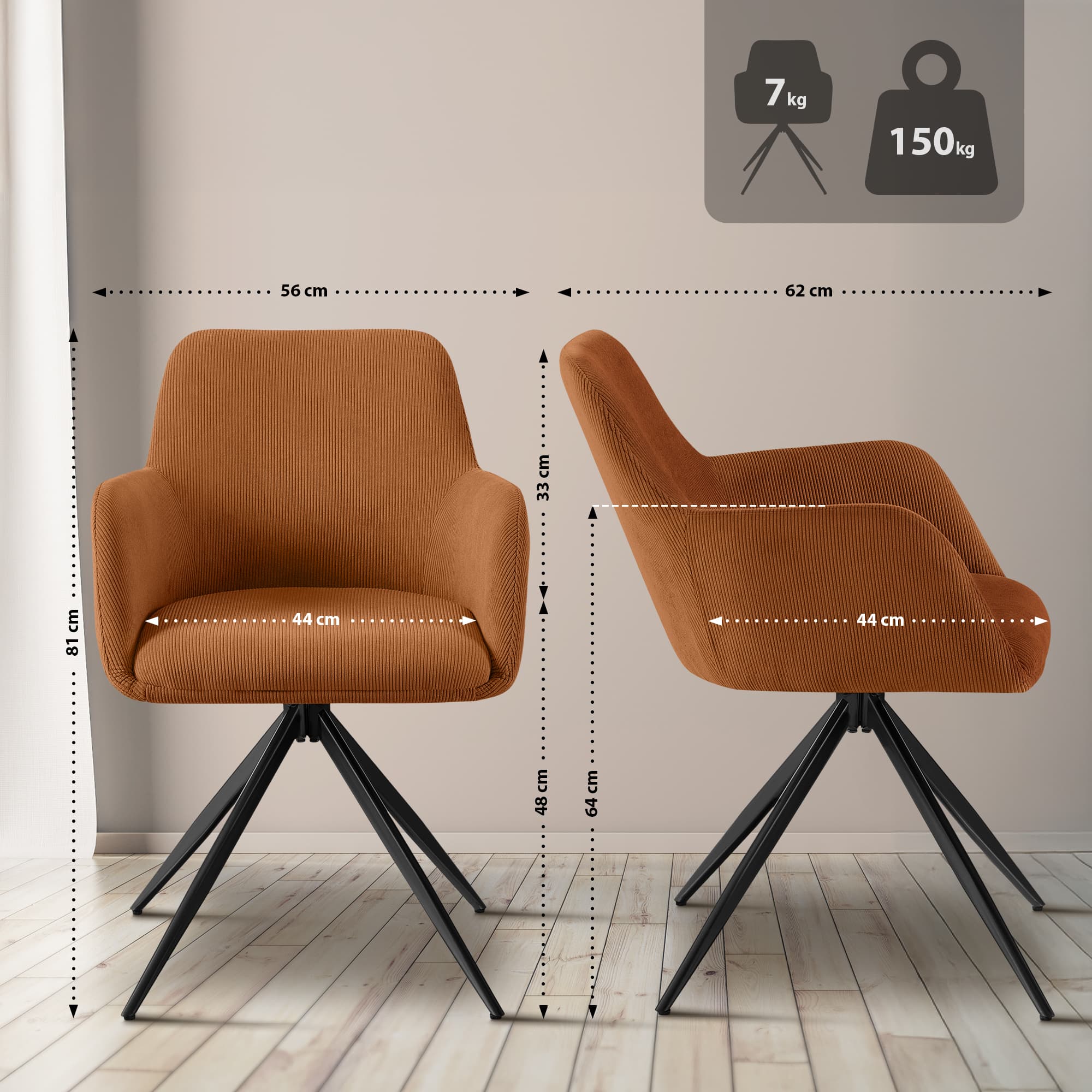 Olema Cord spisestol