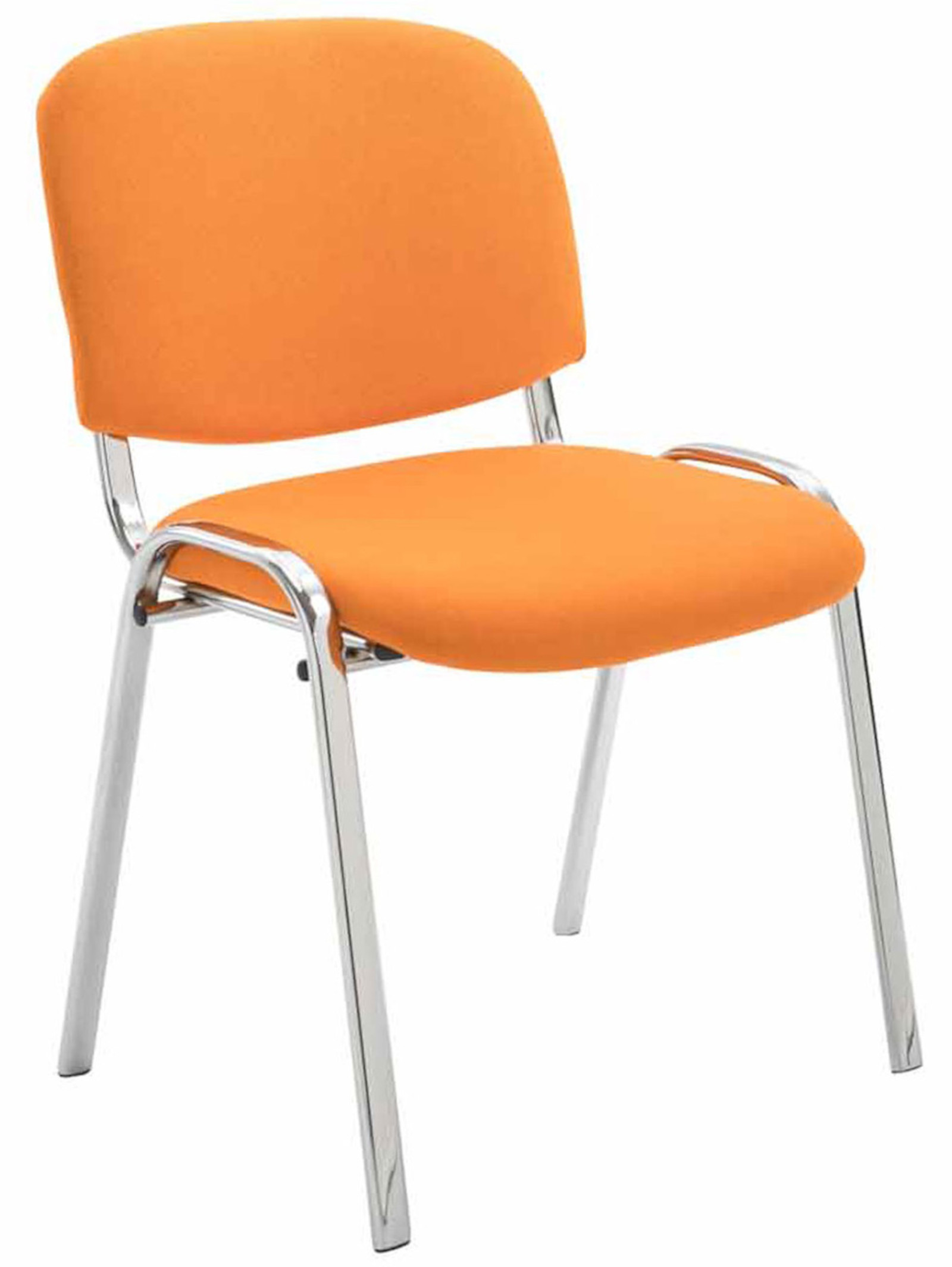 Sett med 4 stoler Ken Chrome stoff