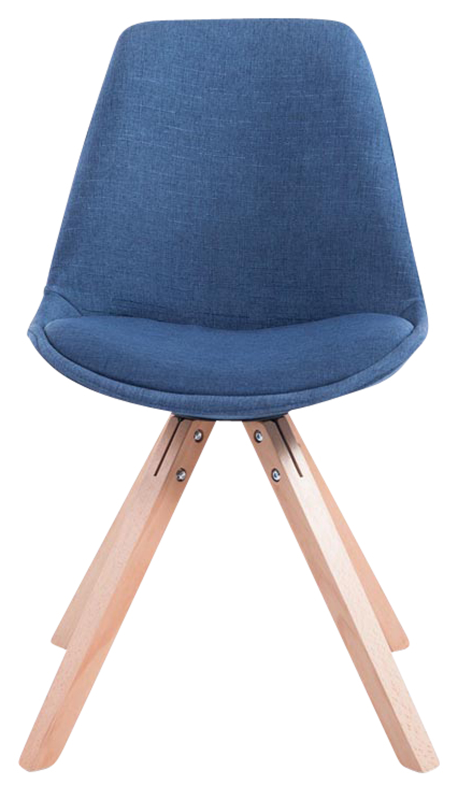 Sett med 4 besøksstoler Toulouse Fabric Square