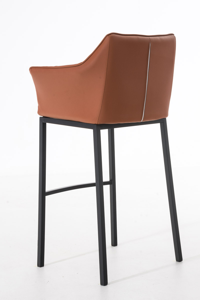 Barstol Damaso skinnlook med firbensramme