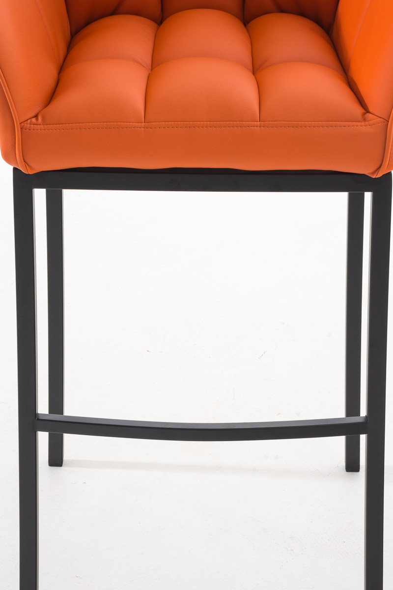 Barstol Damaso skinnlook med firbensramme
