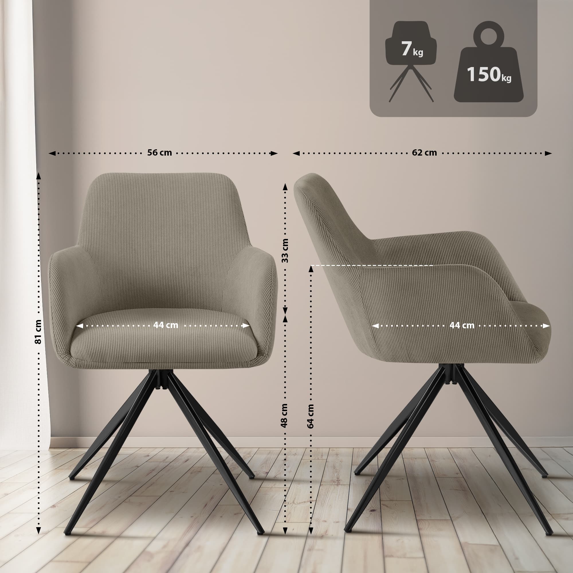 Olema Cord spisestol
