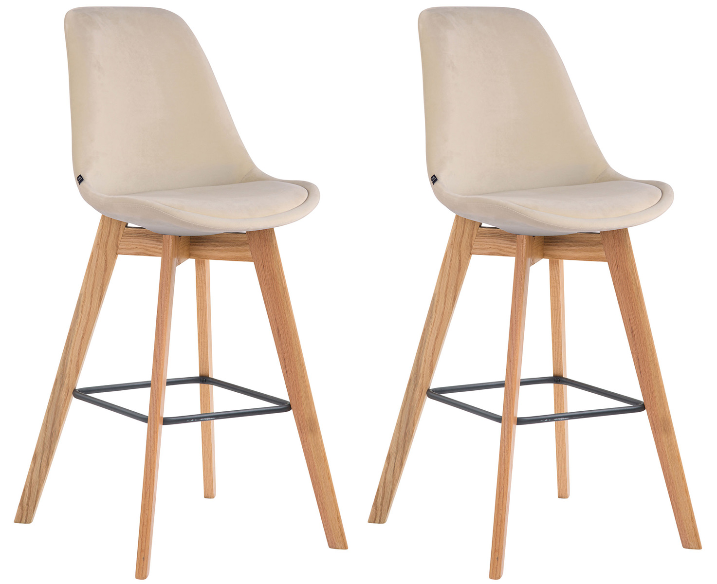 Sett med 2 barstoler Metz Velvet