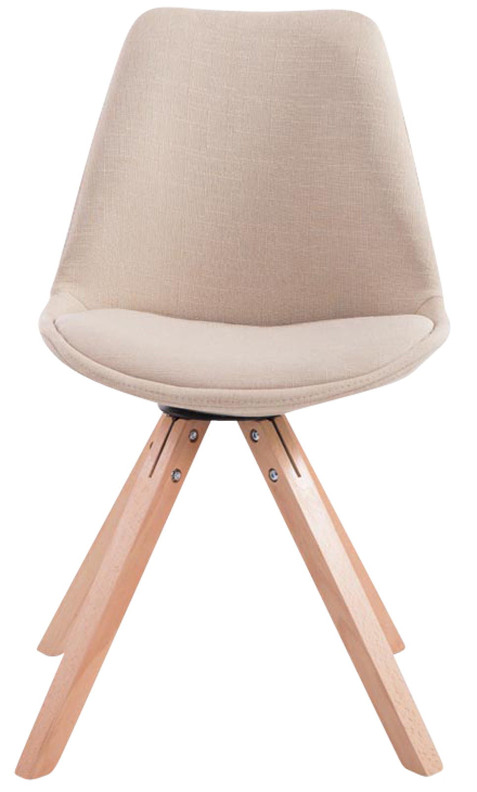 Sett med 4 besøksstoler Toulouse Fabric Square