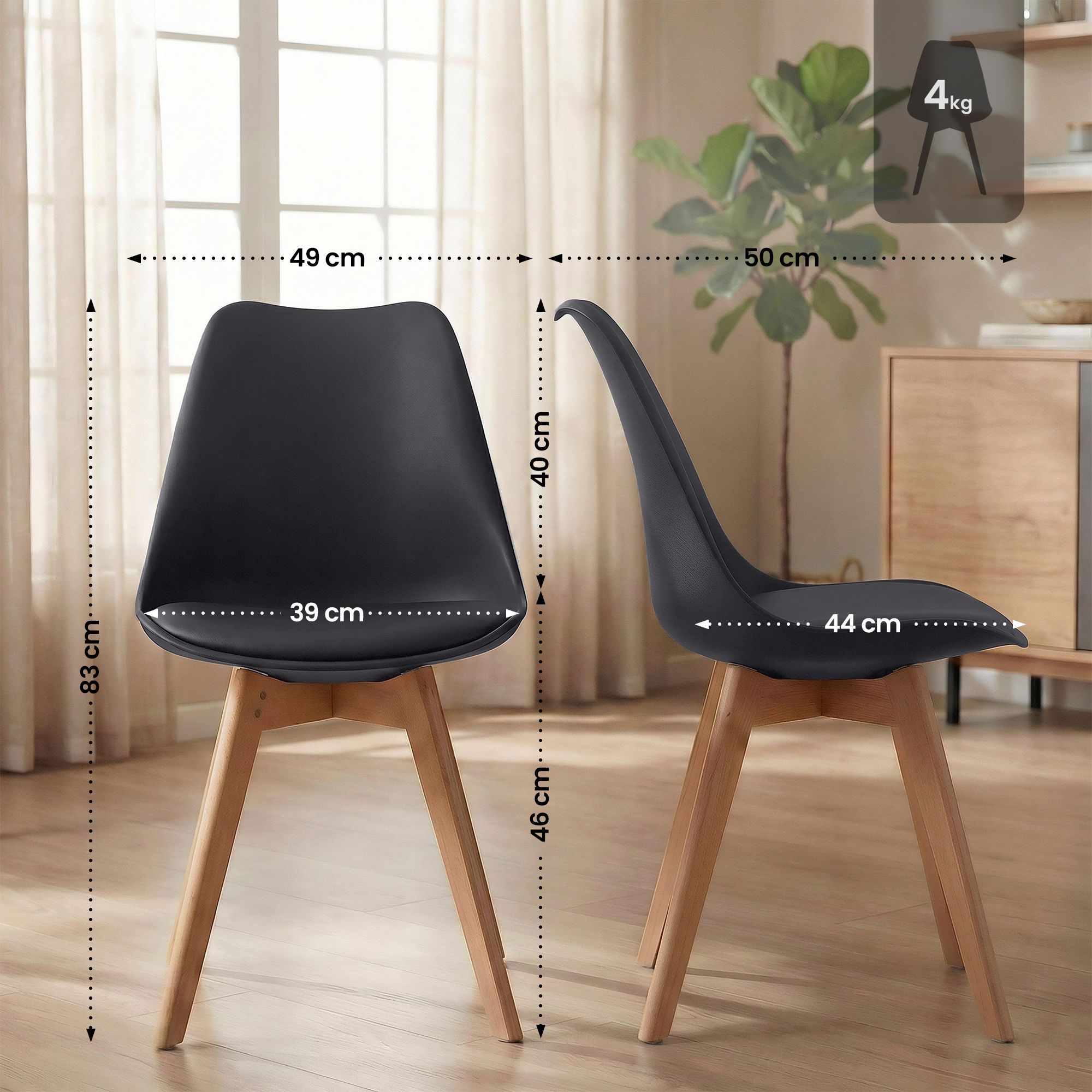 Spisestol Linares &ndash; komfortabel design for moderne hjem