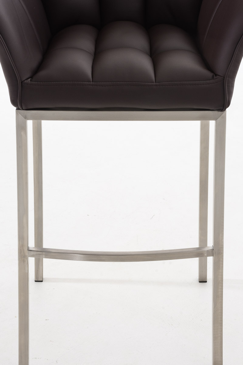 Barstol Damaso skinnlook med firbensramme
