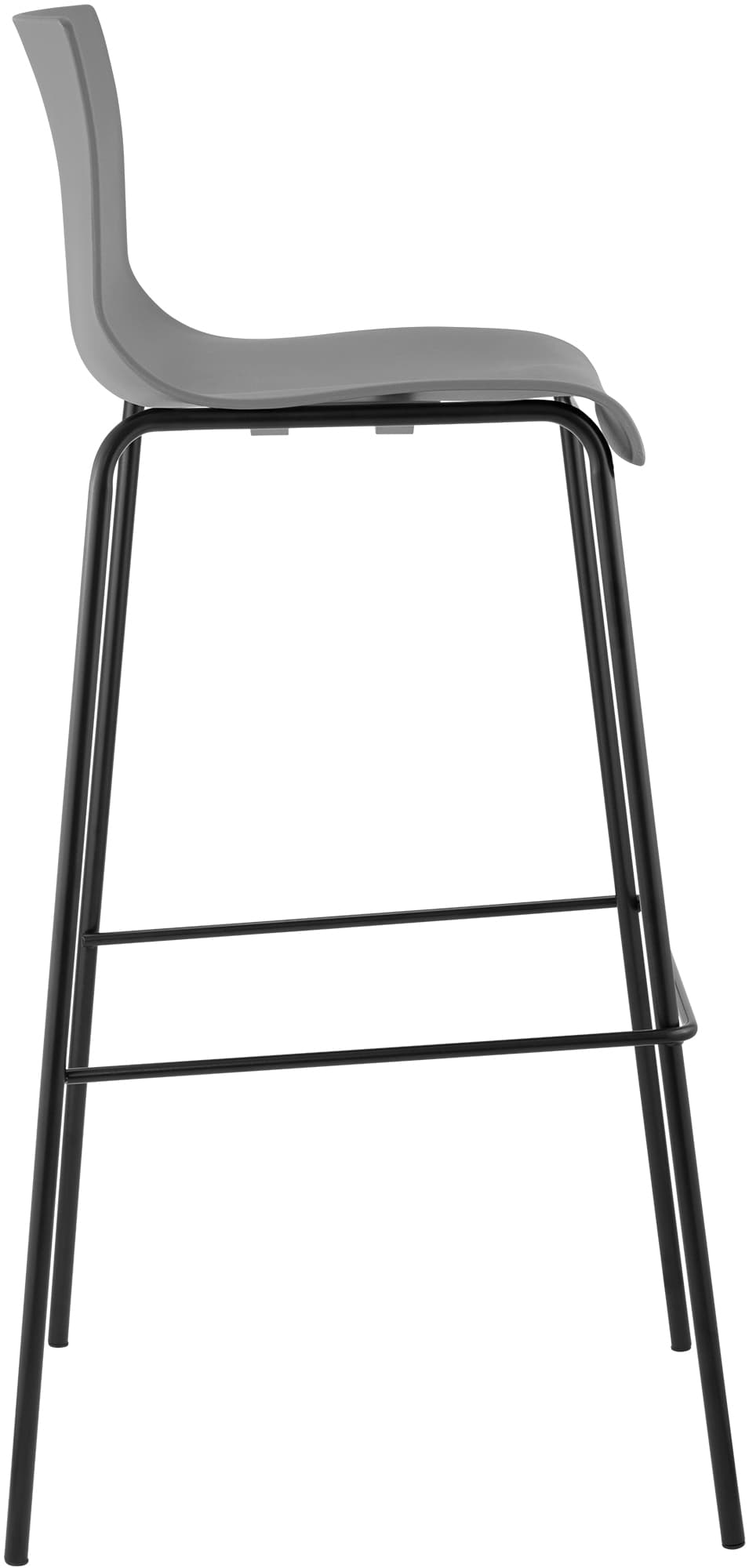 2-pk barstoler Hover i plast, 4-bens understell