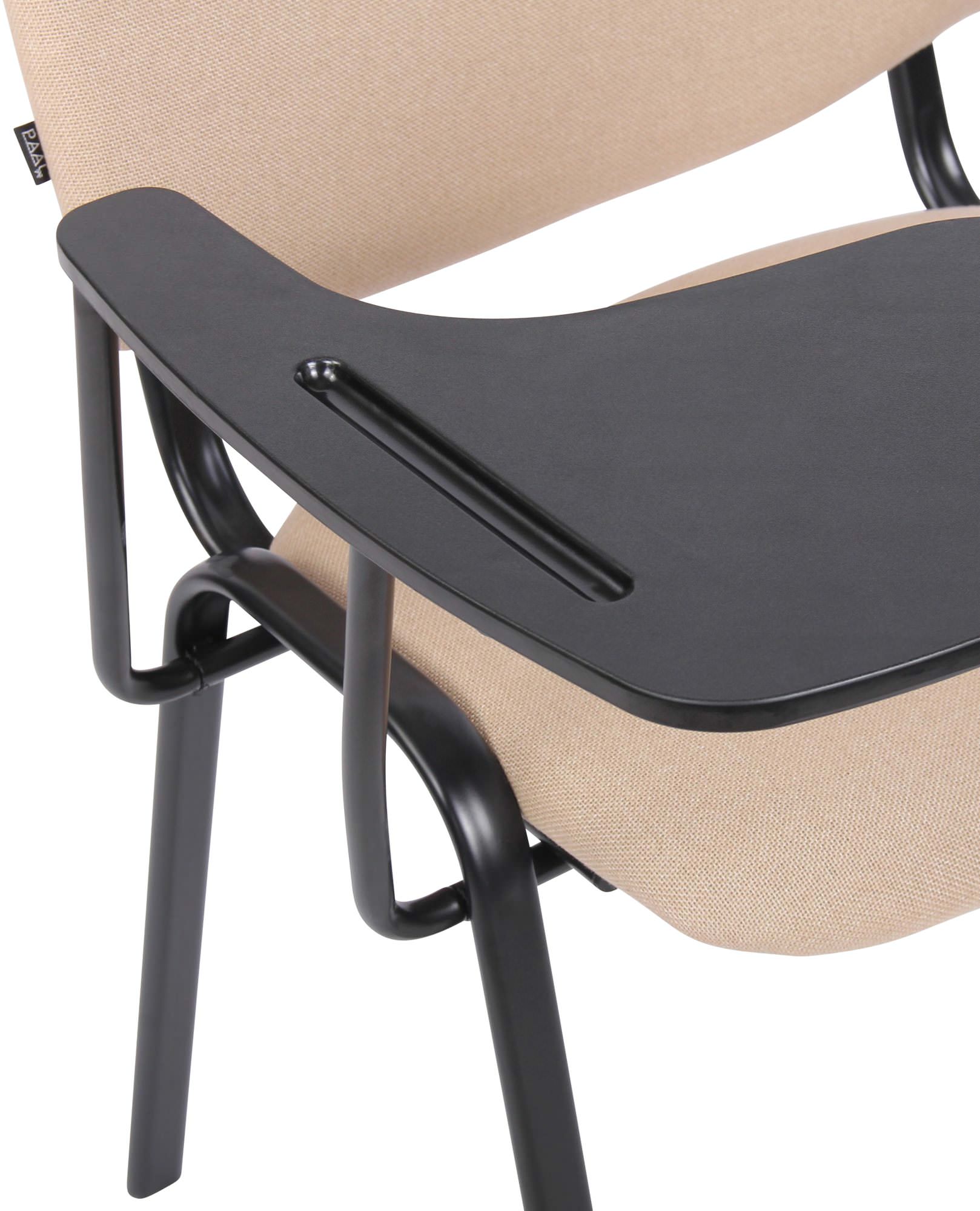 Sett med 4 Ken-stoler med sammenleggbart bord i stoff