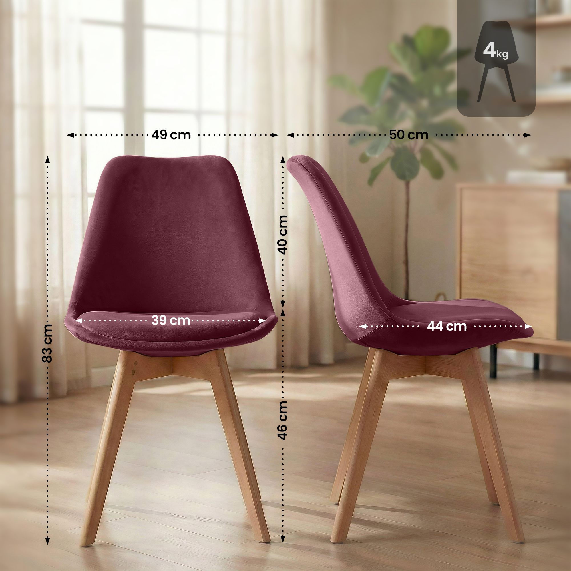 Spisestol Linares &ndash; komfortabel design for moderne hjem