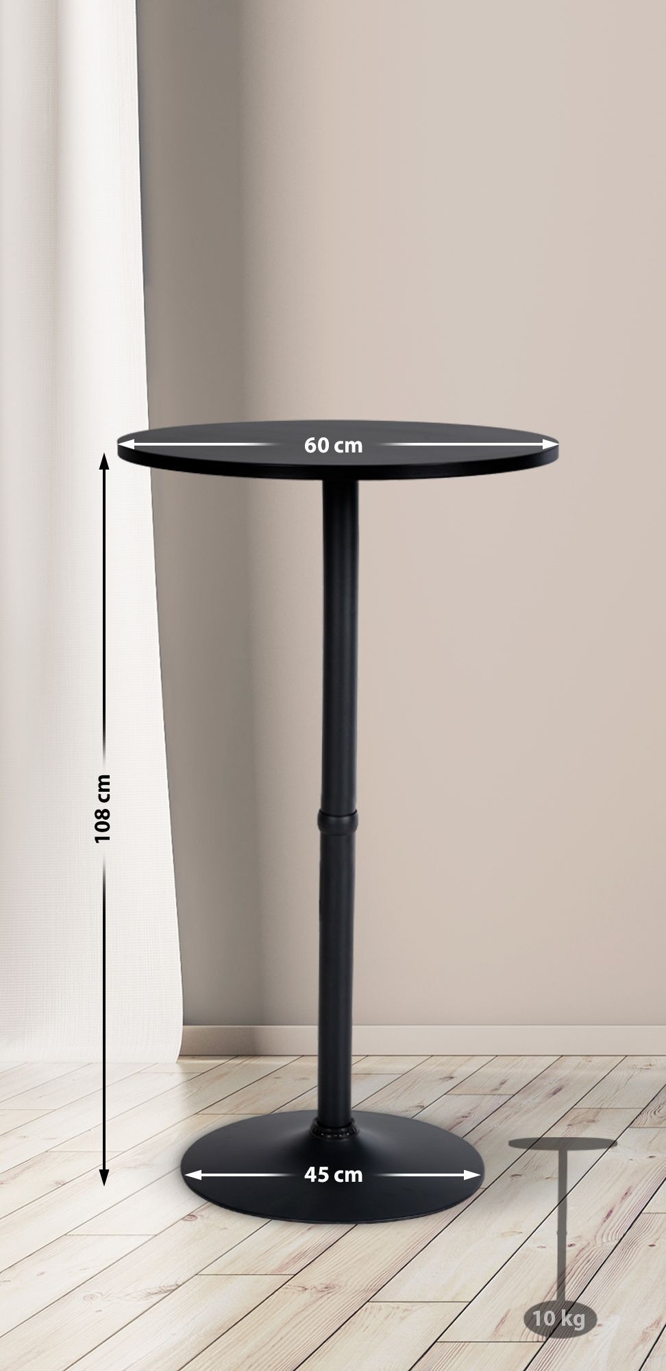 Rundt barbord  Ø 60 cm