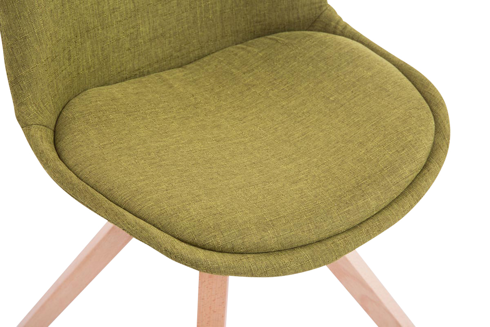 Sett med 4 besøksstoler Toulouse Fabric Square