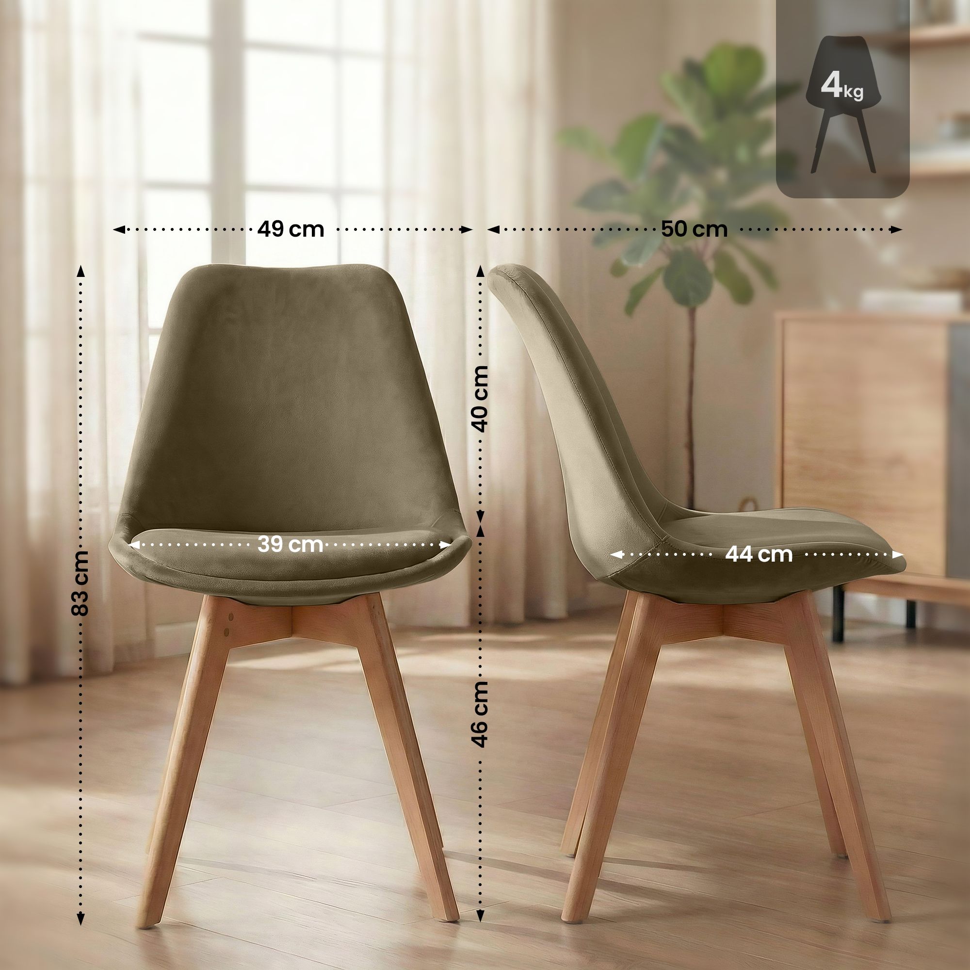 Spisestol Linares &ndash; komfortabel design for moderne hjem