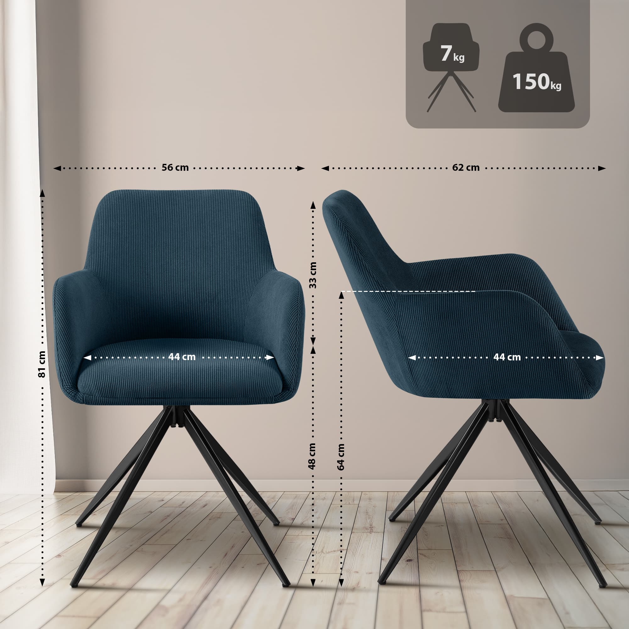 Olema Cord spisestol