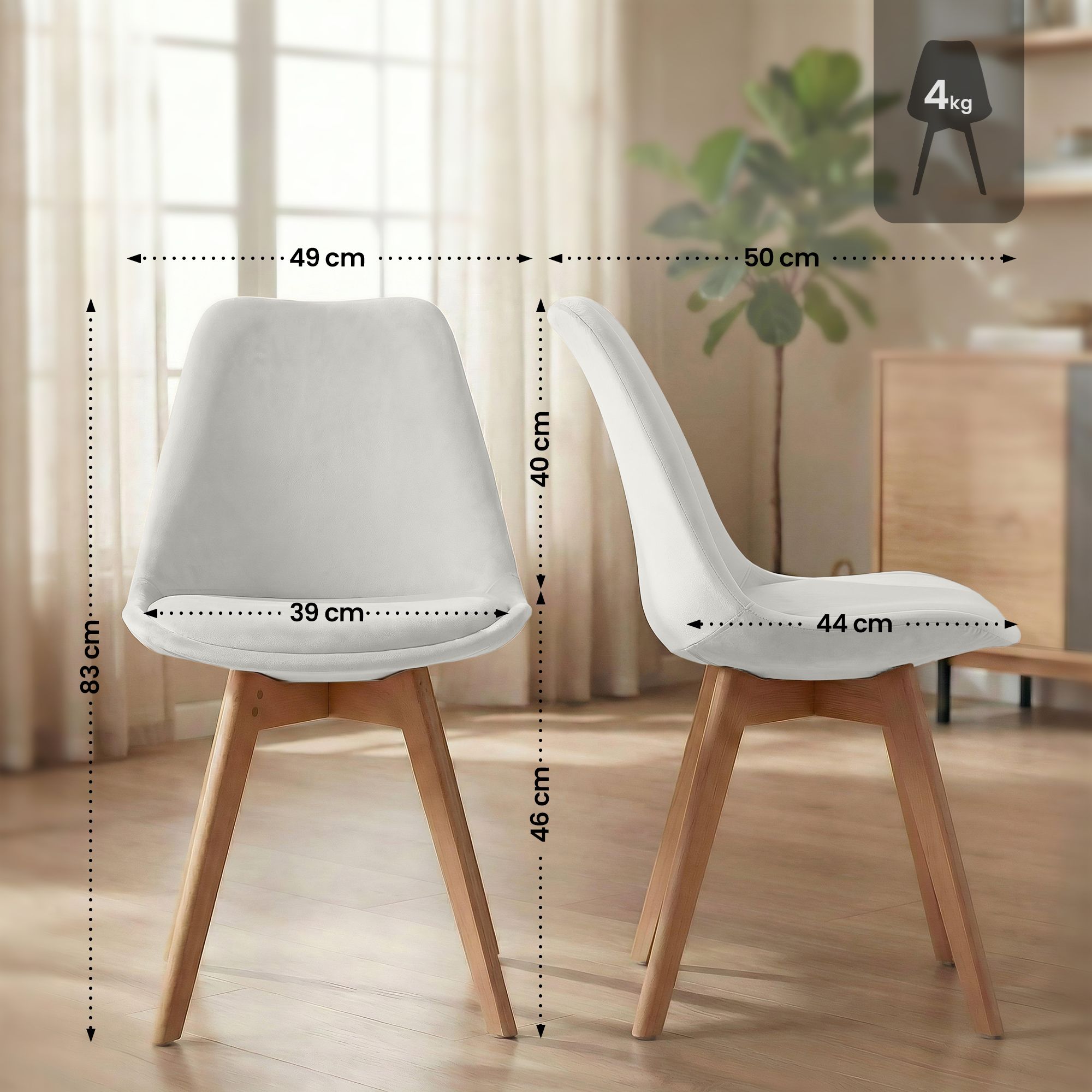 Spisestol Linares &ndash; komfortabel design for moderne hjem