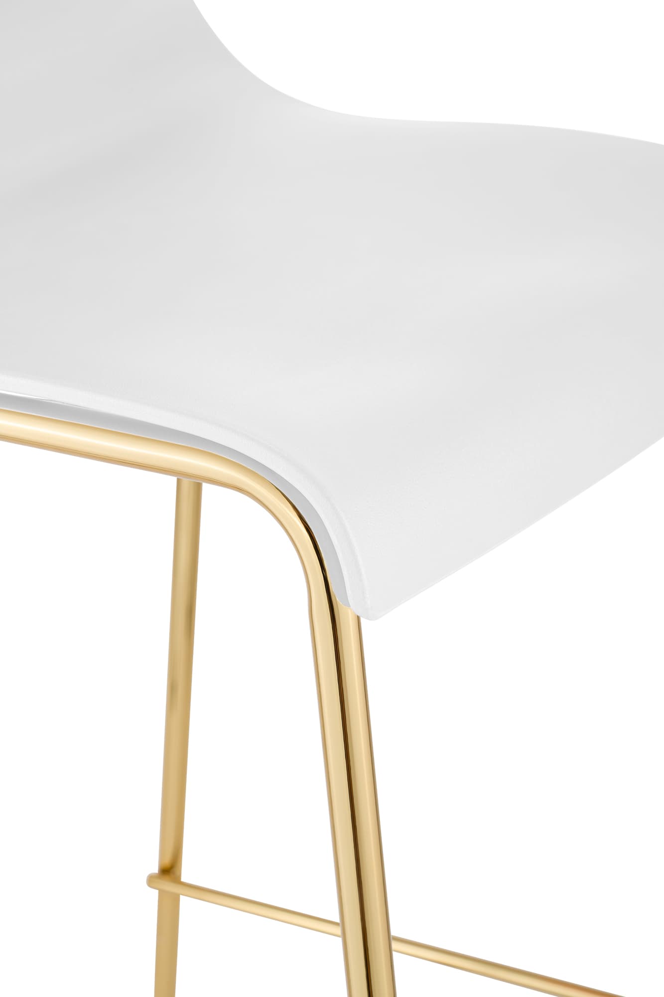 Barstol Hover Plast Gullfarget Ramme