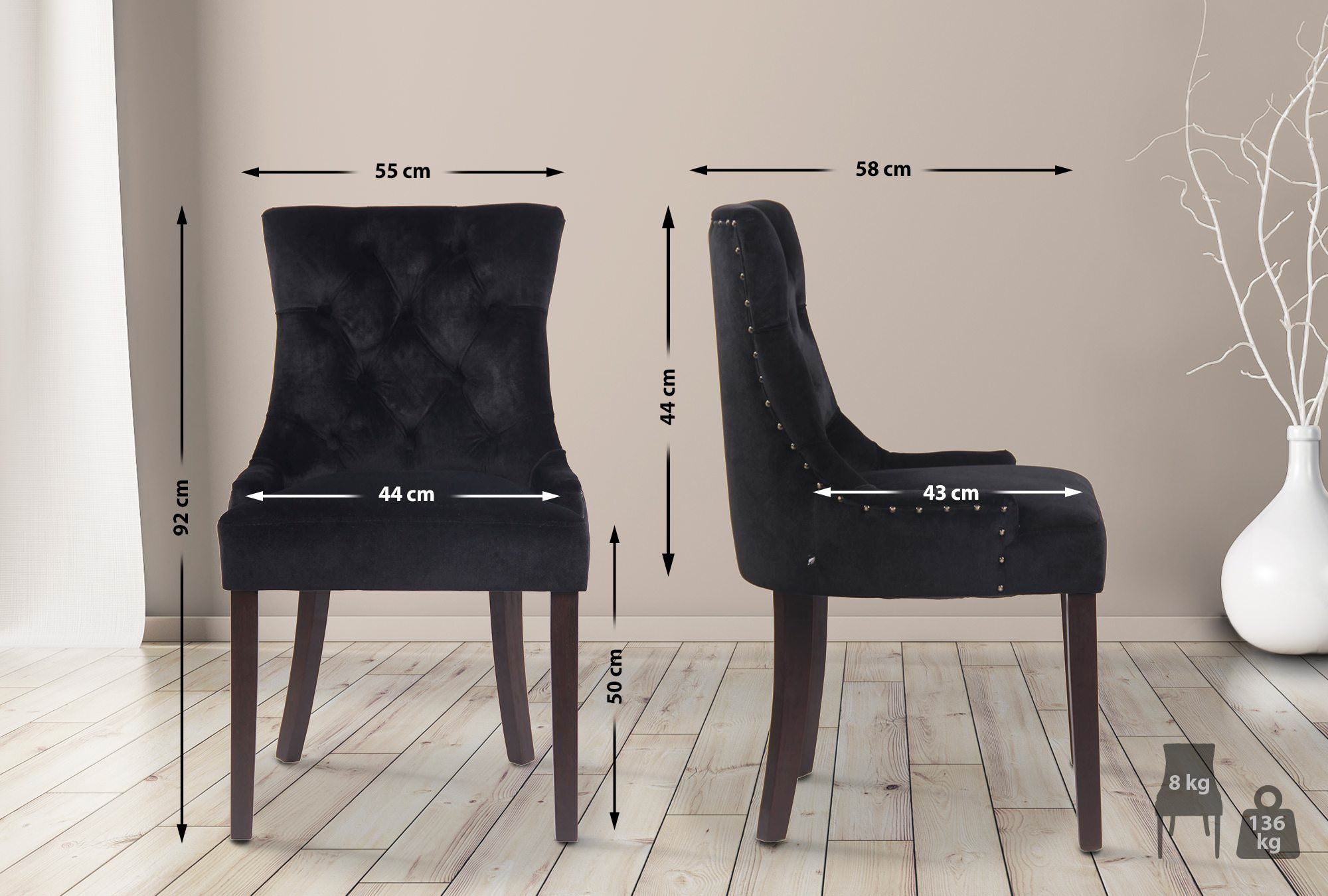 Spisestol Aberdeen Velvet