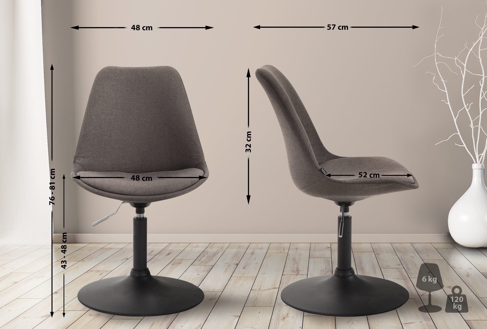 Spisestuestol Maverick Stoff