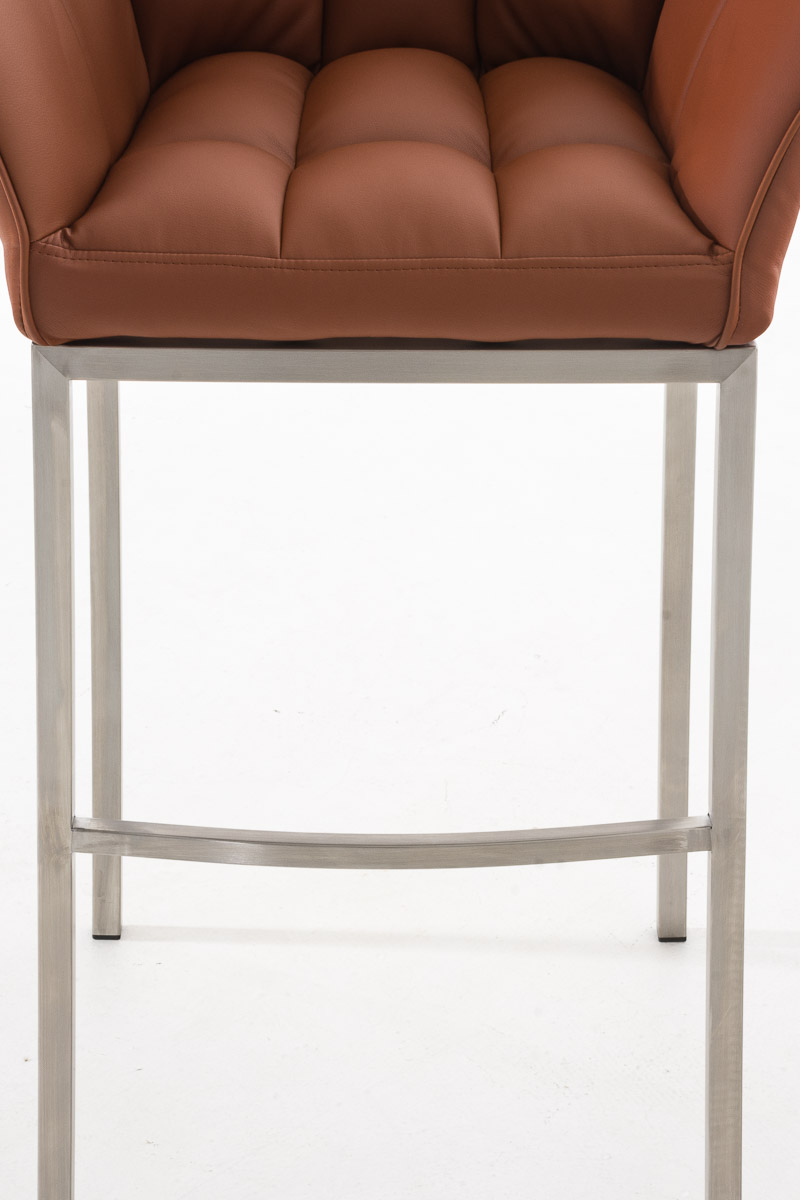 Barstol Damaso skinnlook med firbensramme