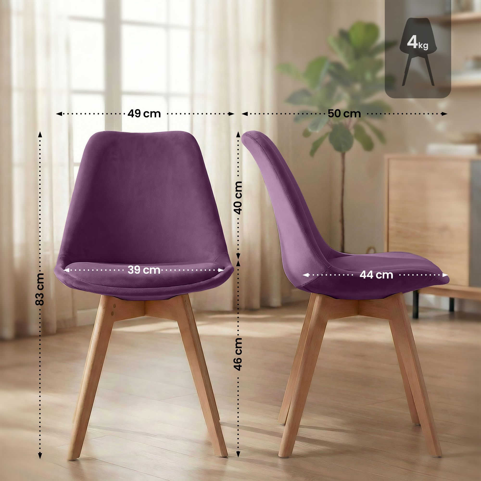 Spisestol Linares &ndash; komfortabel design for moderne hjem