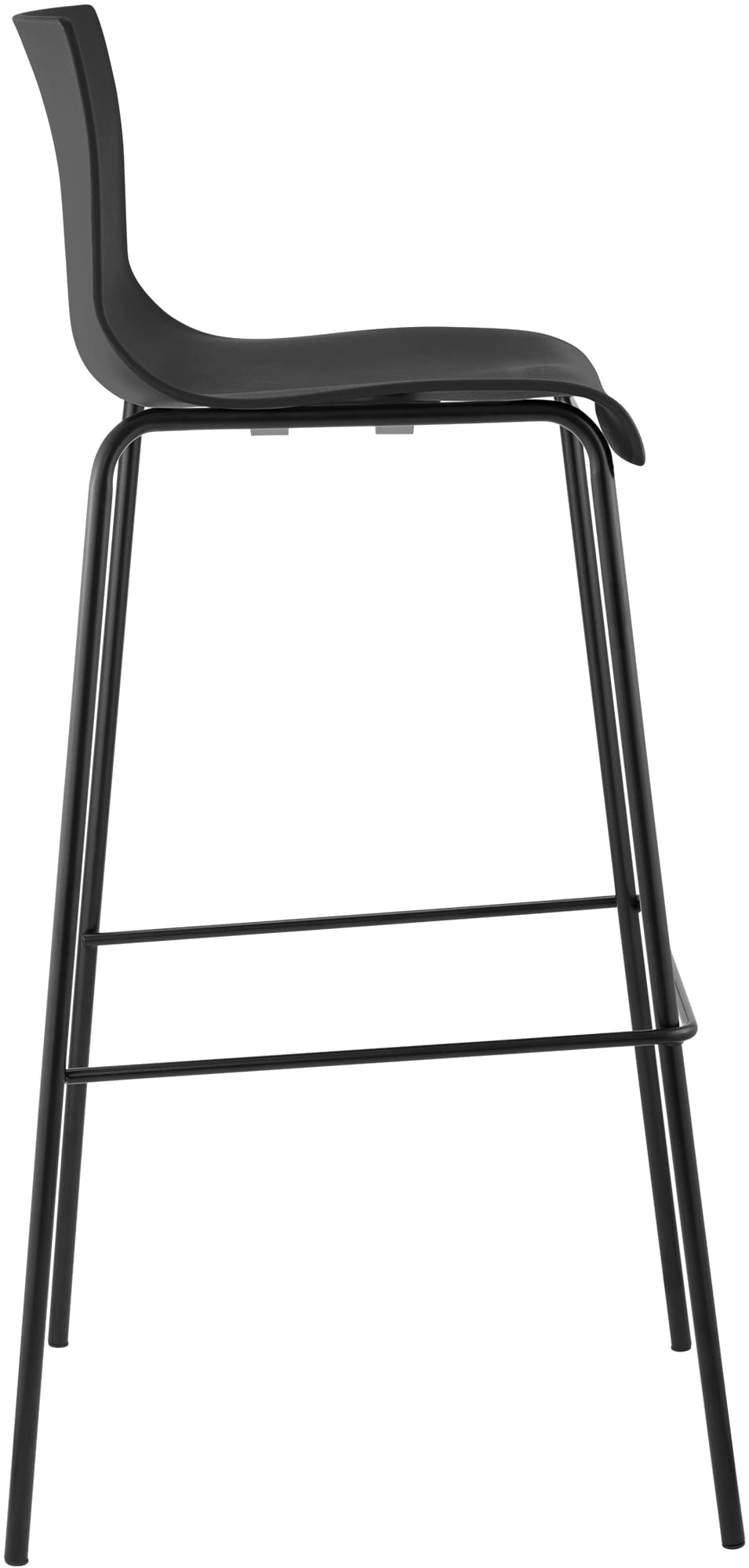 2-pk barstoler Hover i plast, 4-bens understell
