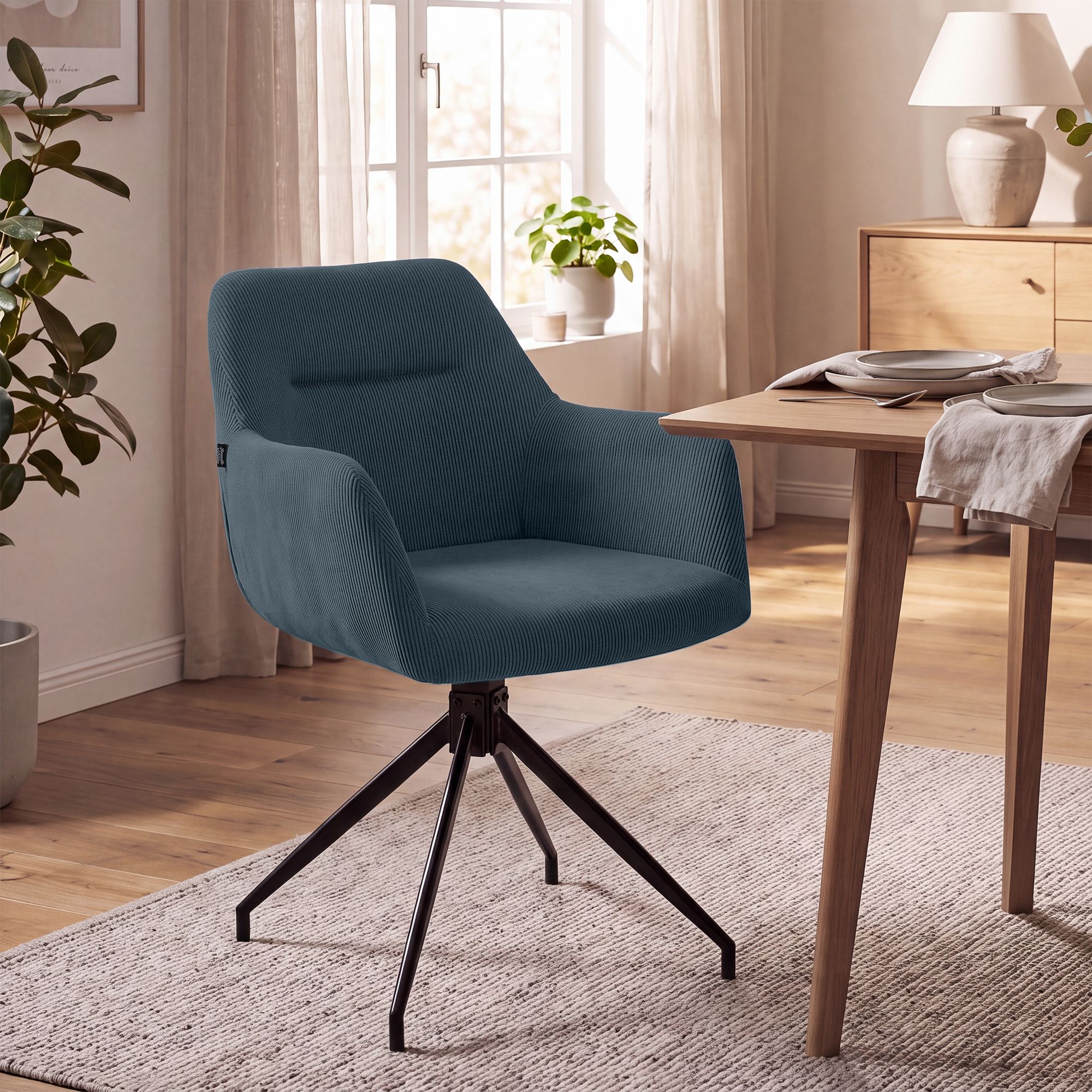 Spisestol Merlinda kordfløyel