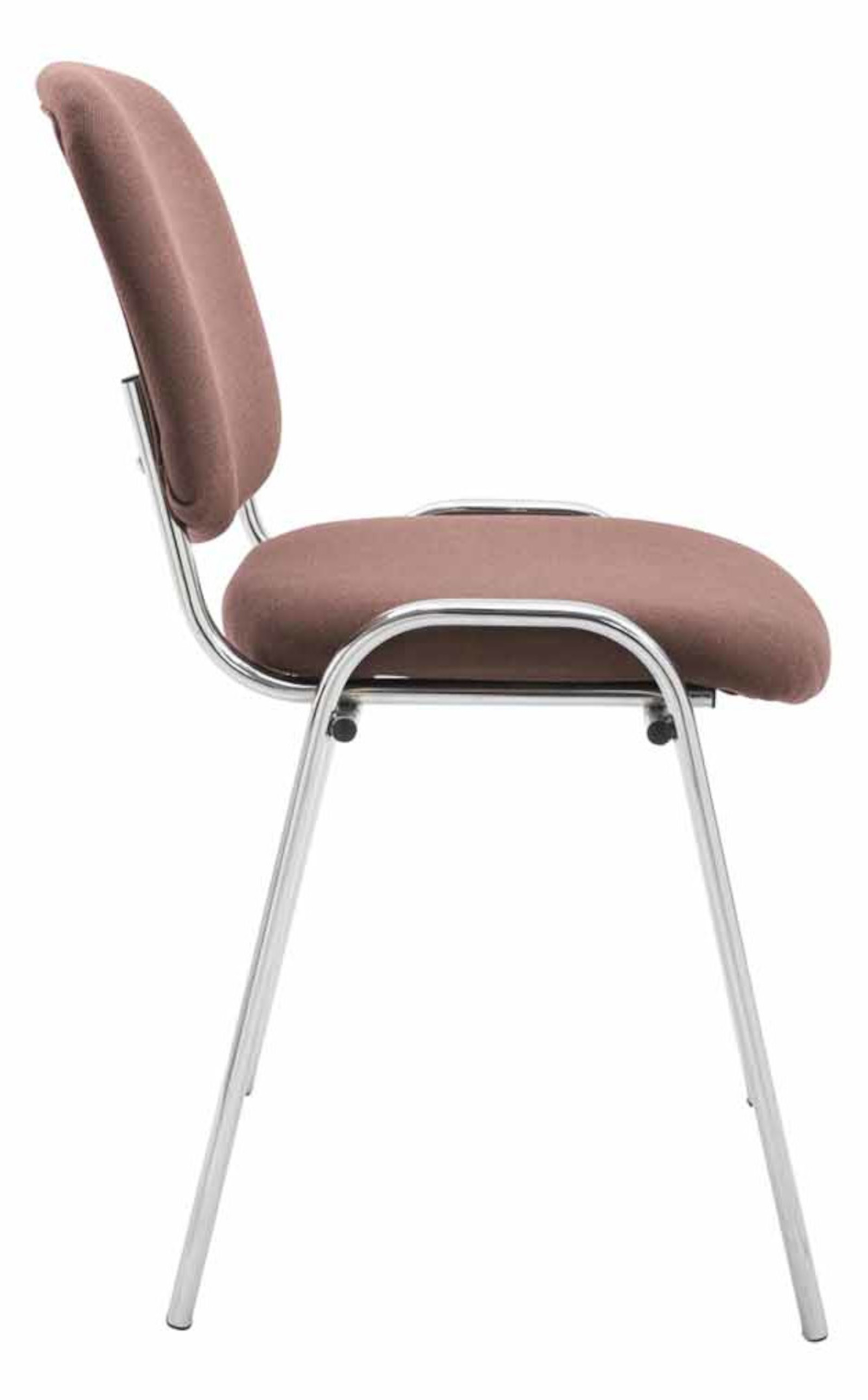 Sett med 4 stoler Ken Chrome stoff