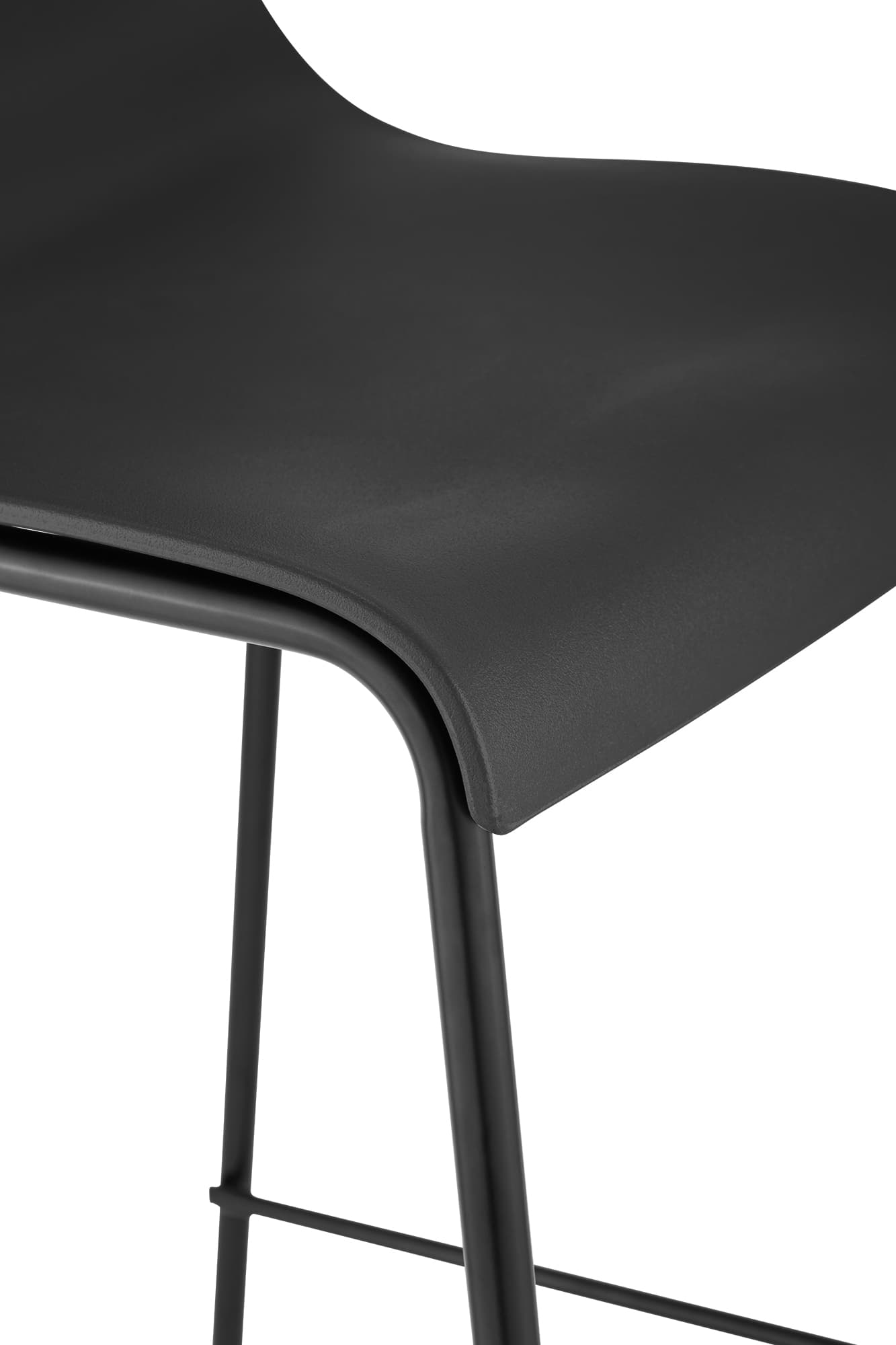 2-pk barstoler Hover i plast, 4-bens understell