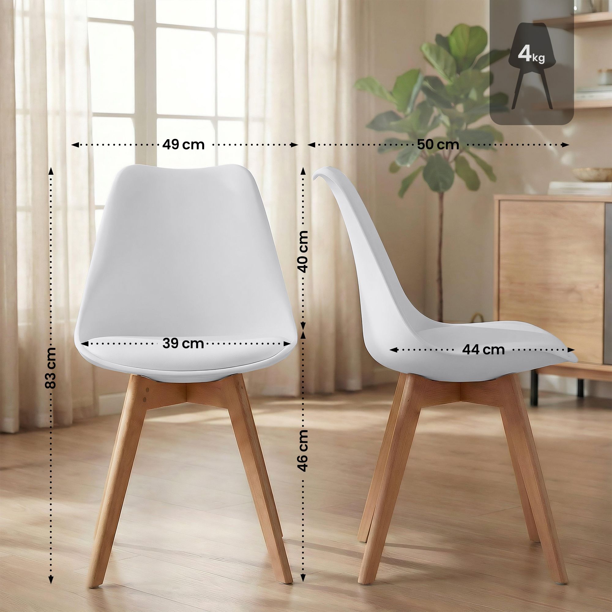Spisestol Linares &ndash; komfortabel design for moderne hjem