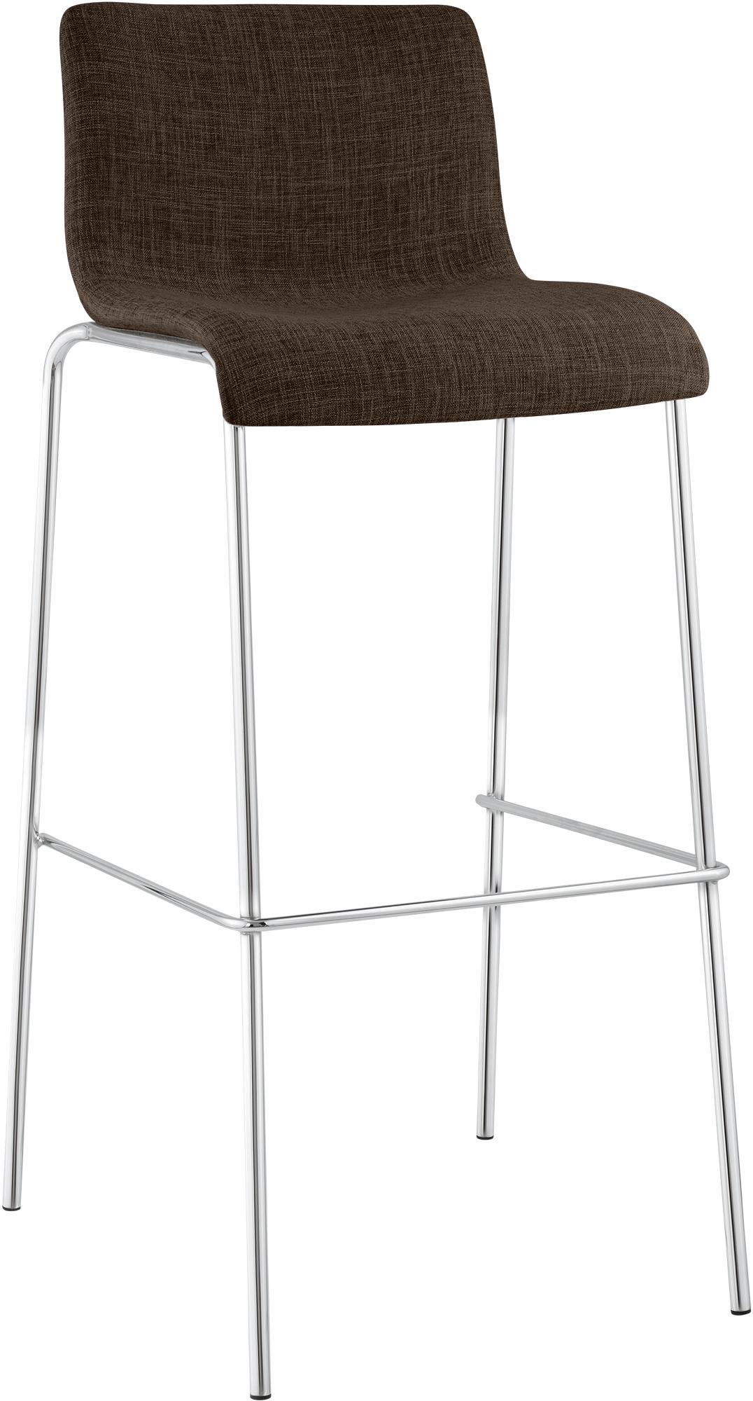 Barstol Hover i stoff med metallunderstell med fire ben
