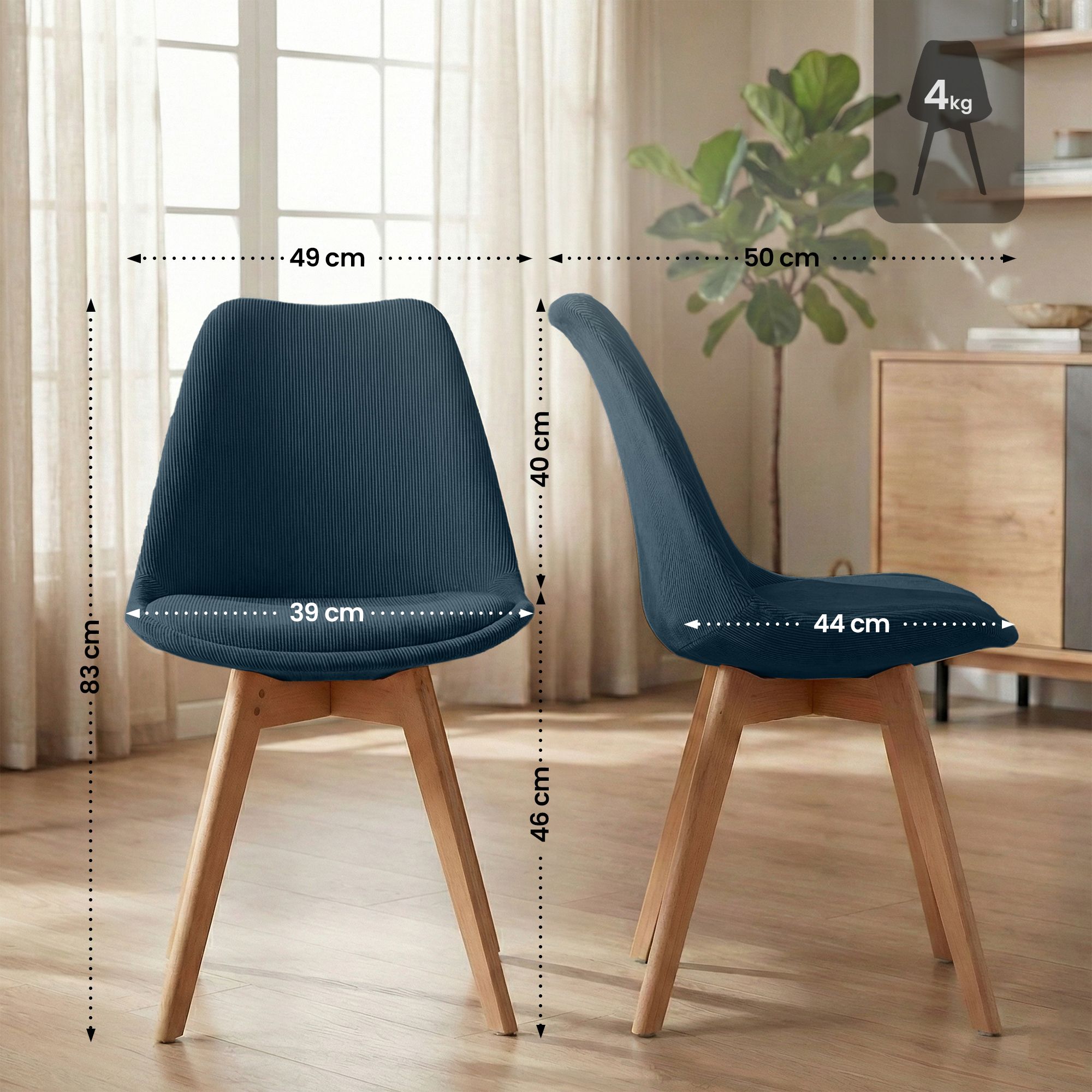 Spisestol Linares &ndash; komfortabel design for moderne hjem