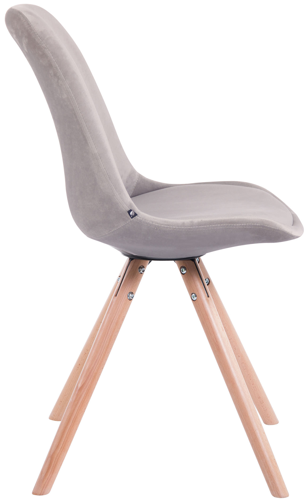 Sett med 4 stoler Toulouse Velvet Round
