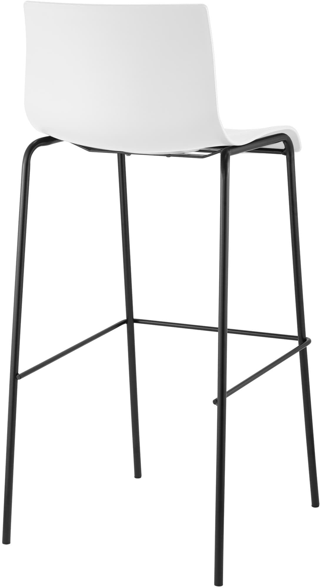 2-pk barstoler Hover i plast, 4-bens understell