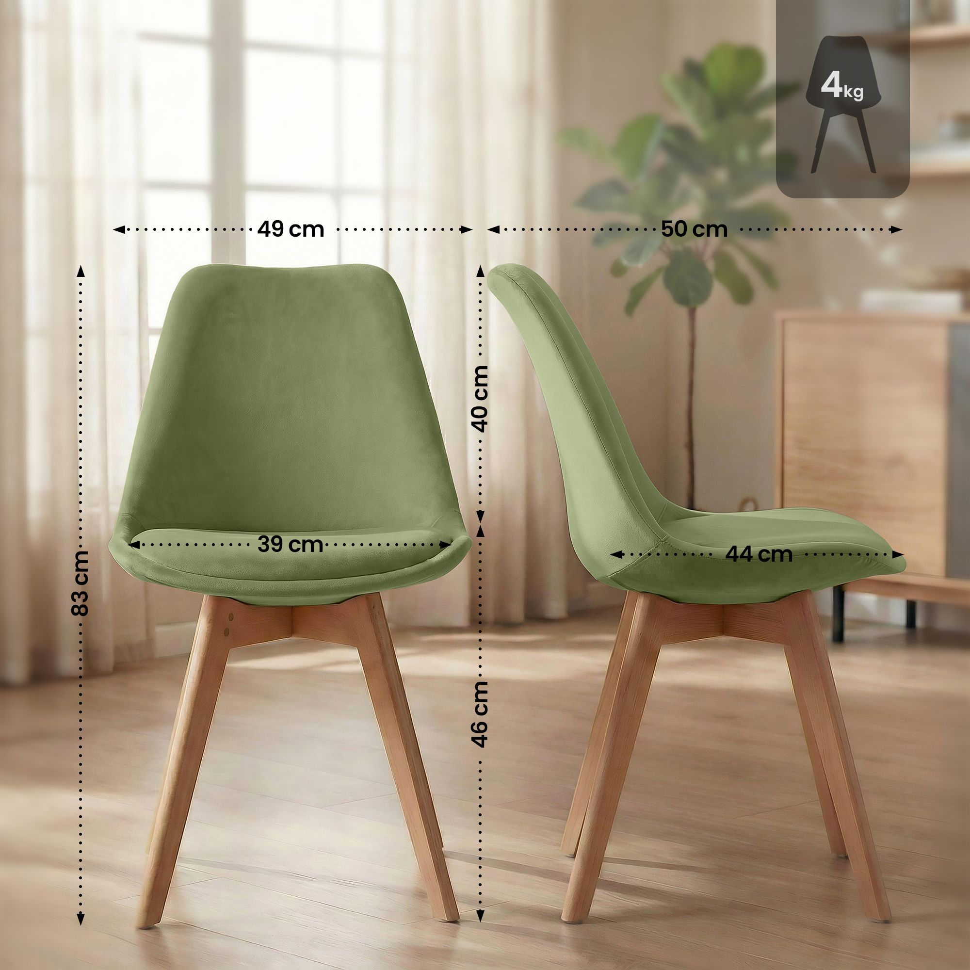 Spisestol Linares &ndash; komfortabel design for moderne hjem