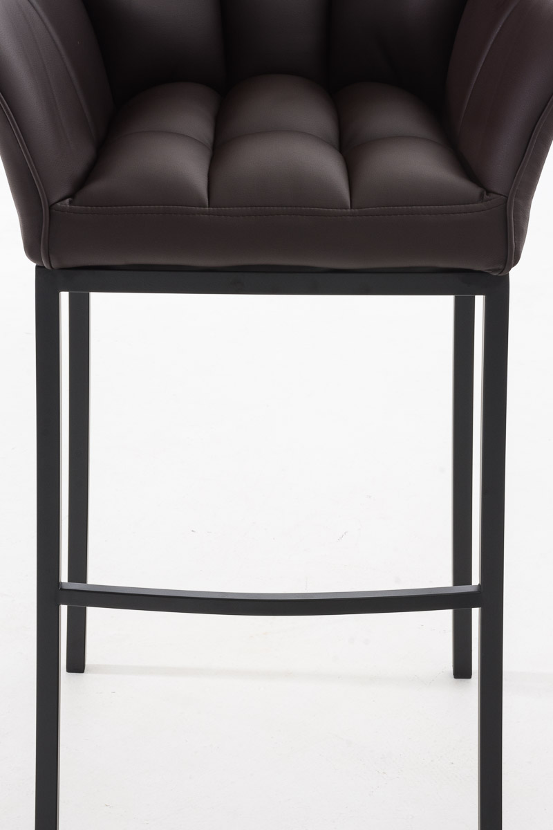 Barstol Damaso skinnlook med firbensramme