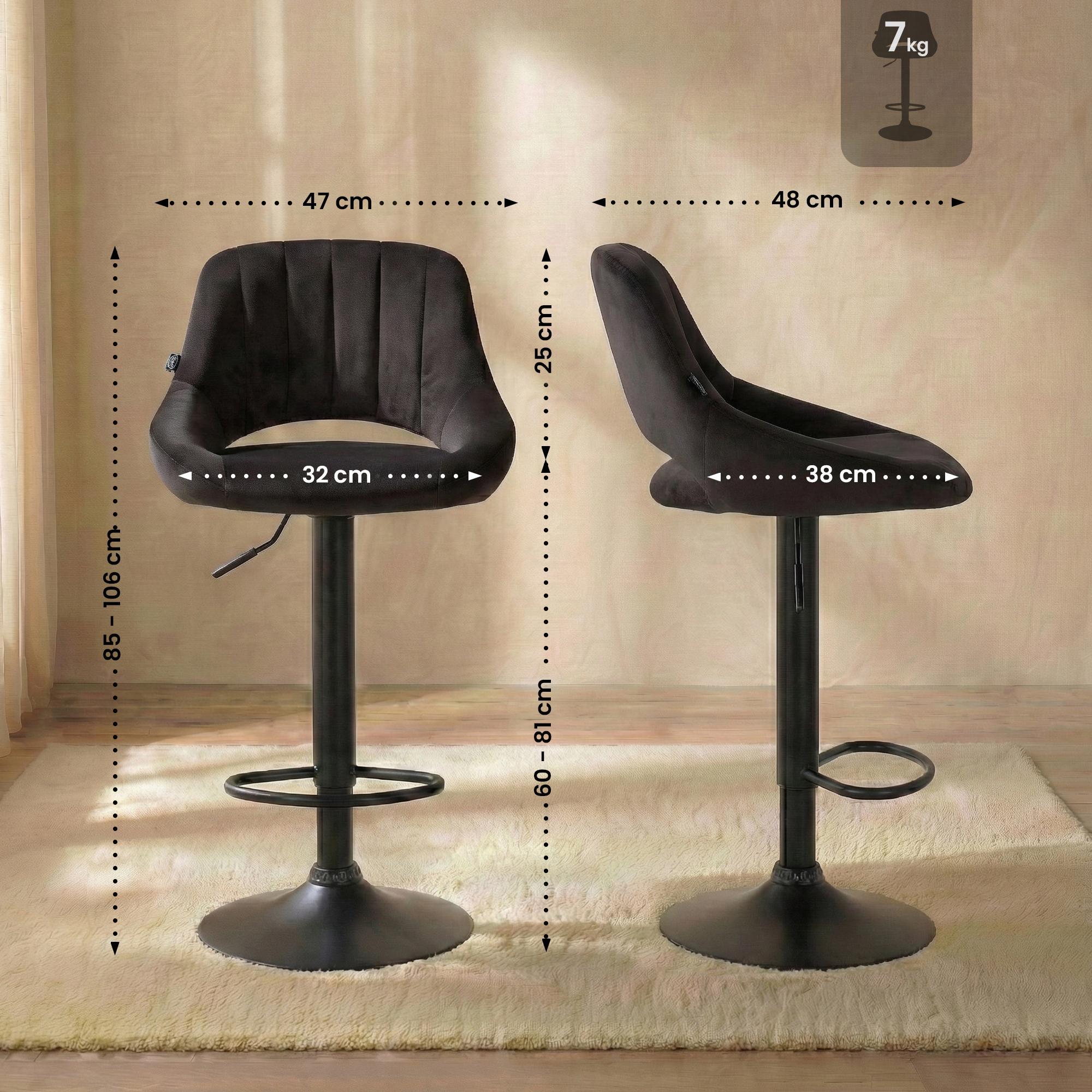 Barstol Milet i floyel