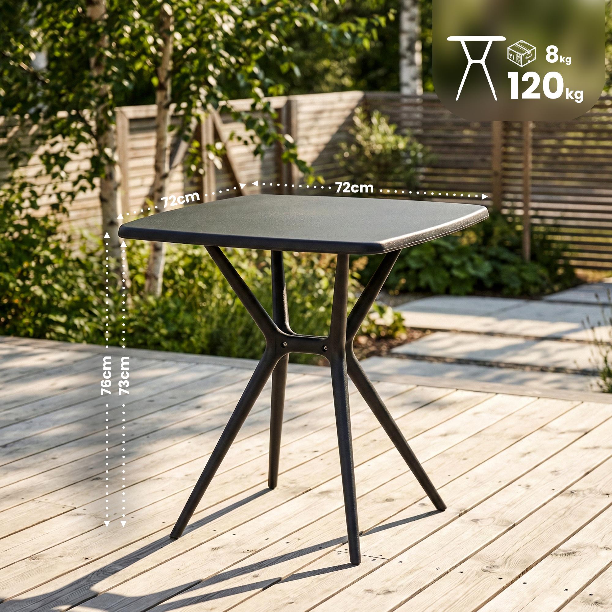 Hagebord Becky firkantet 72 x 72 cm