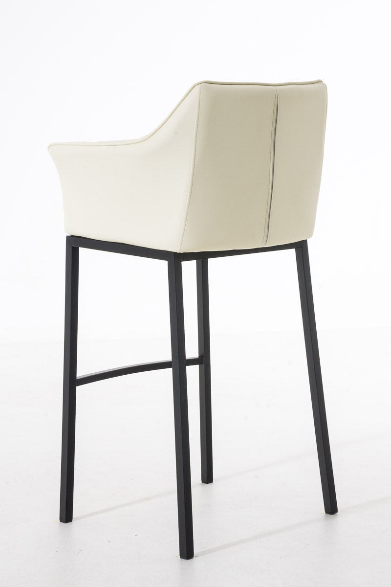 Barstol Damaso skinnlook med firbensramme