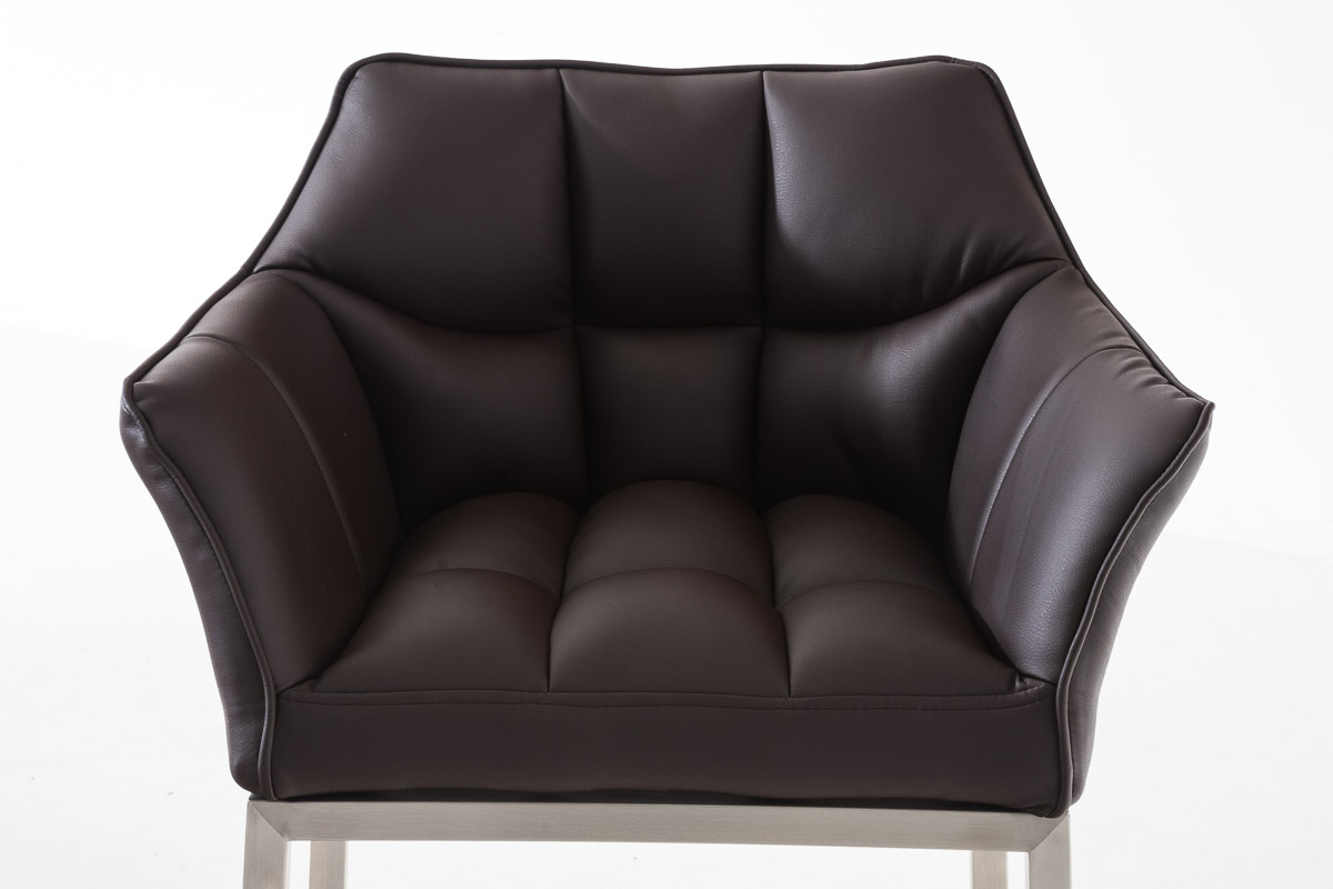 Barstol Damaso skinnlook med firbensramme
