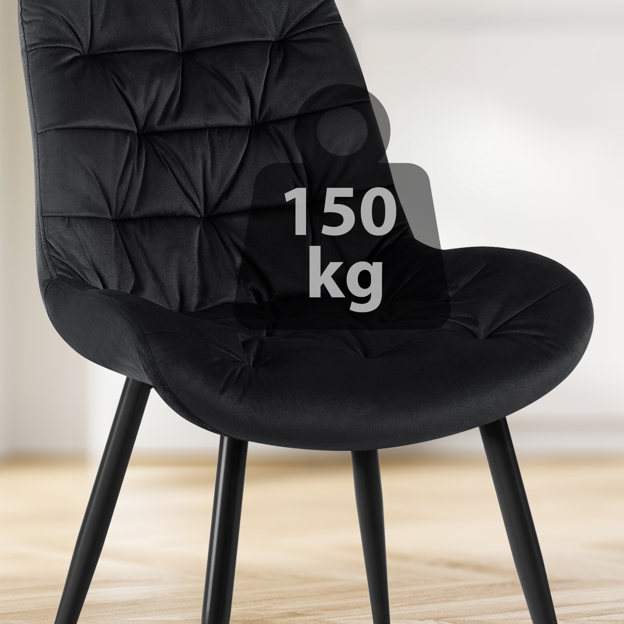Rossford spisestol i fløyel