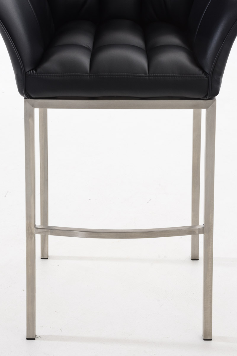 Barstol Damaso skinnlook med firbensramme