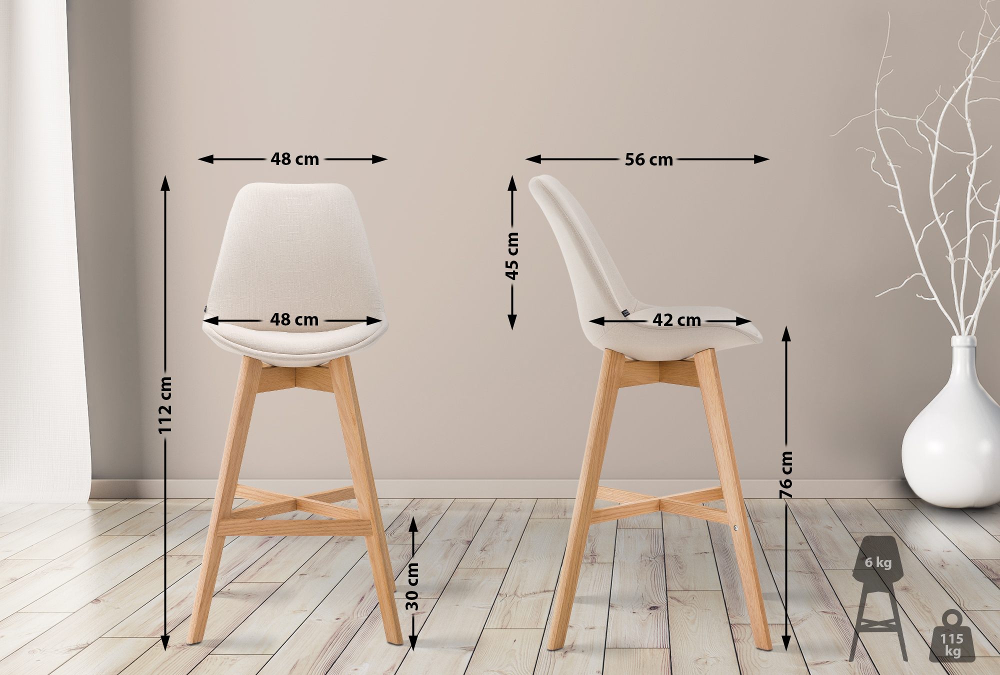 Barkrakk Cannes Stoff
