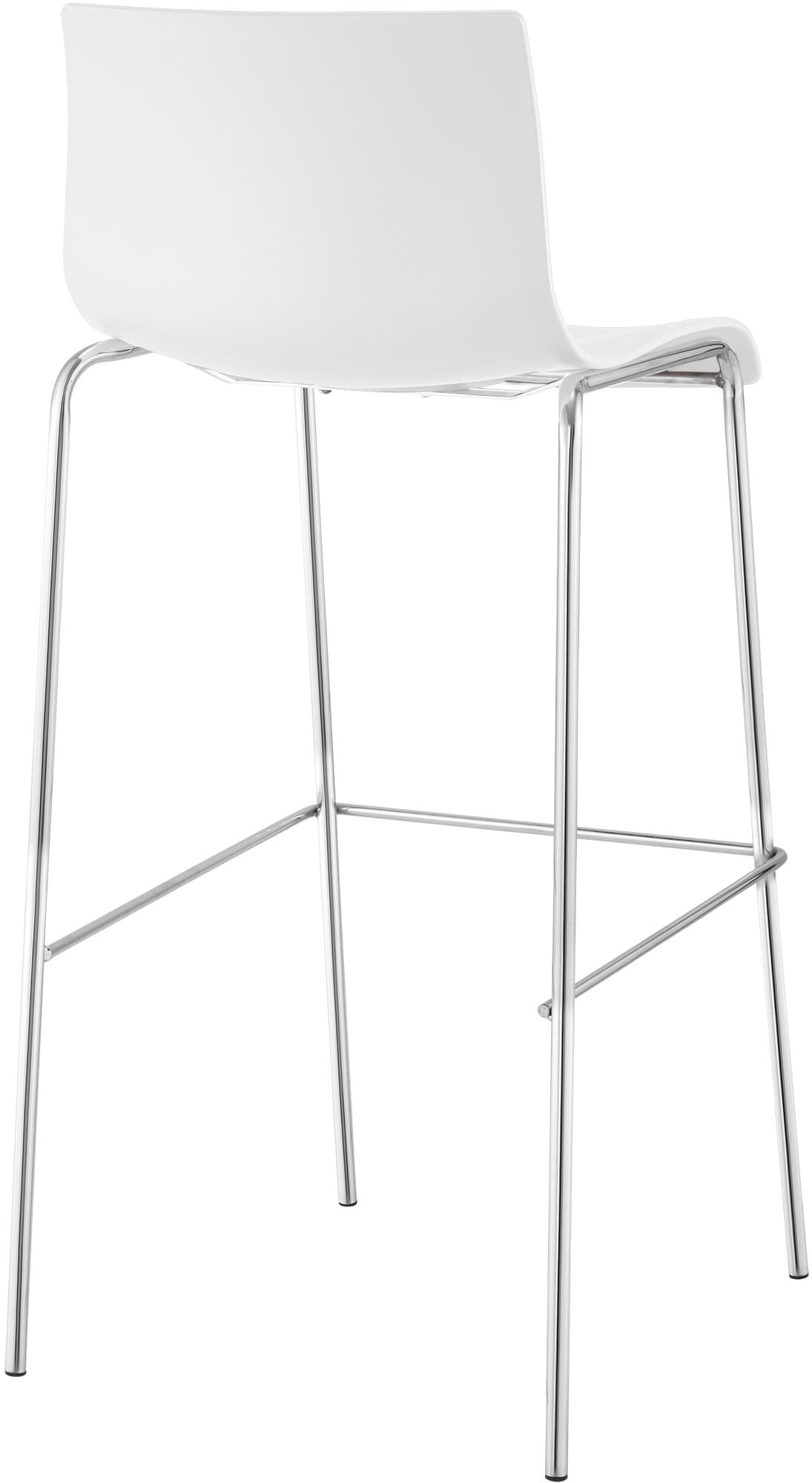2-pk barstoler Hover i plast, 4-bens understell