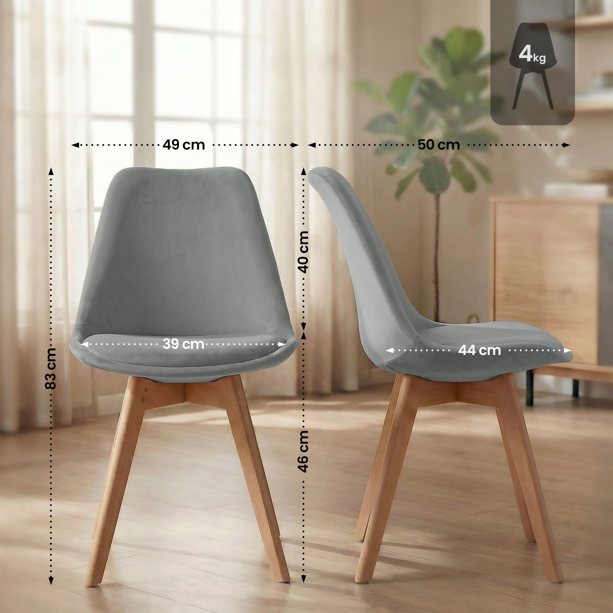 Spisestol Linares &ndash; komfortabel design for moderne hjem