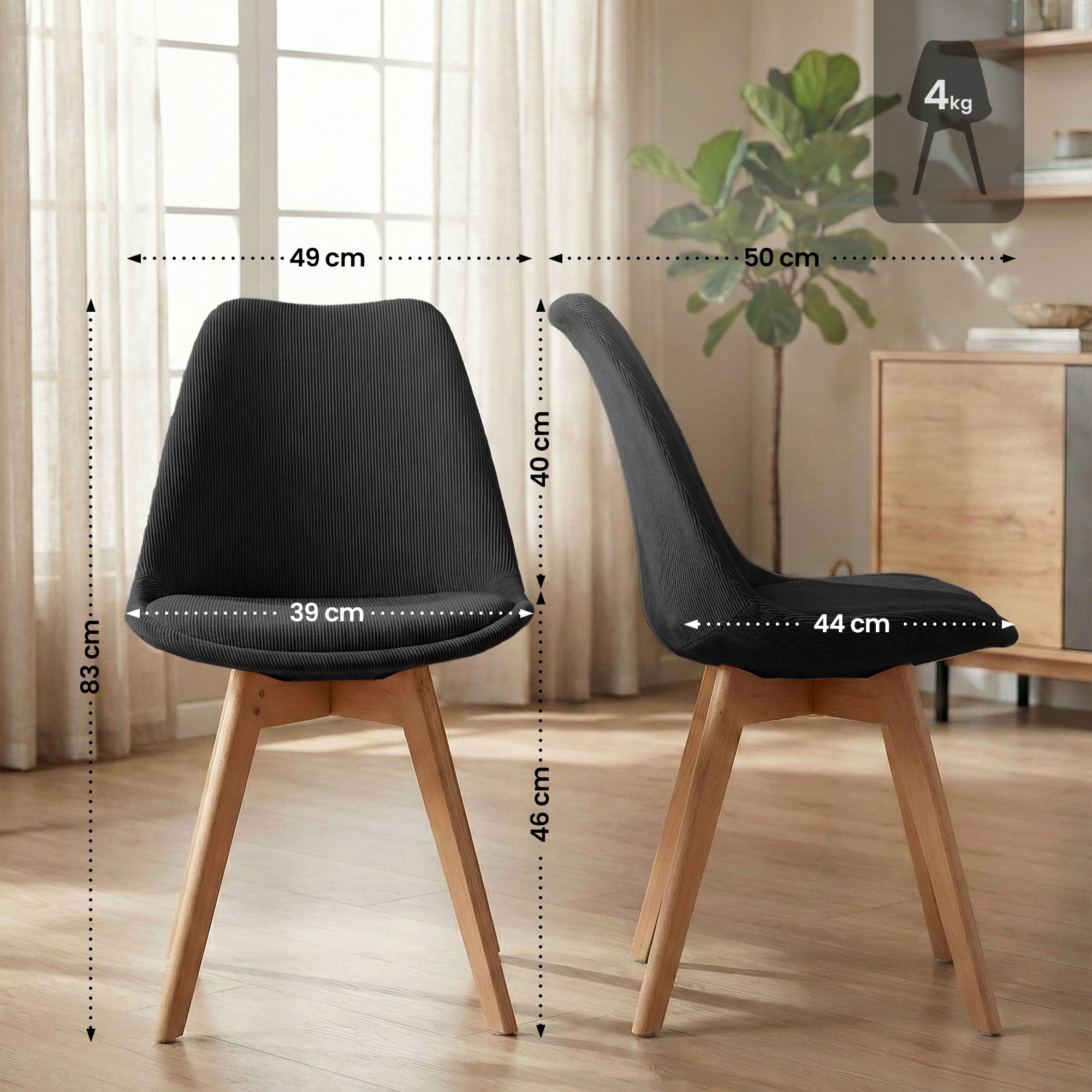 Spisestol Linares &ndash; komfortabel design for moderne hjem